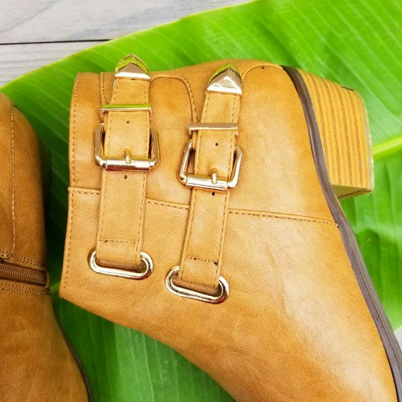 Reneeze Brown Ankle Booties - Picture 2 of 6